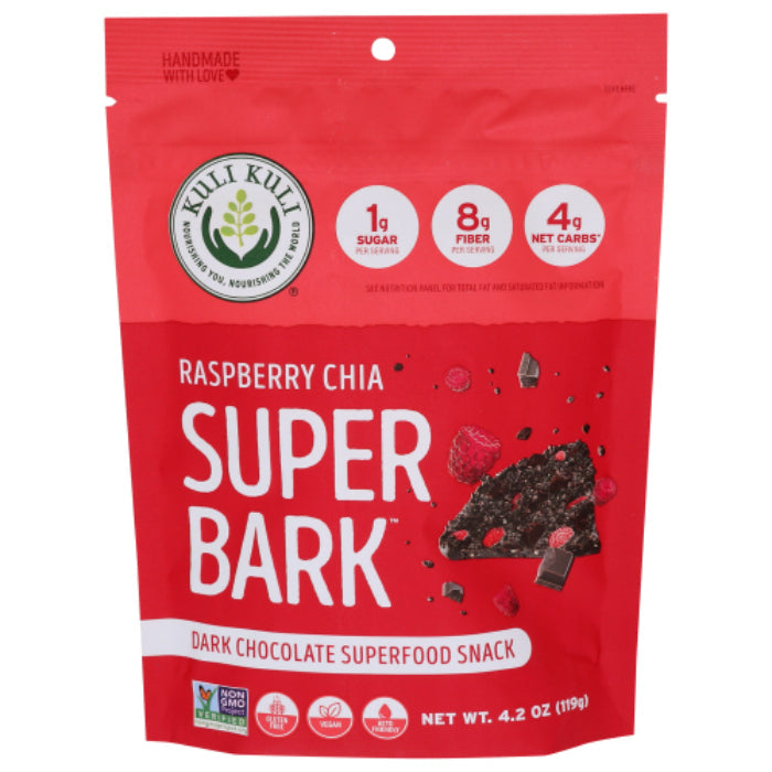 Kuli Kuli Mo – Superbark Himbeere Chia, 4.2 Oz – Packung mit 6 Stück