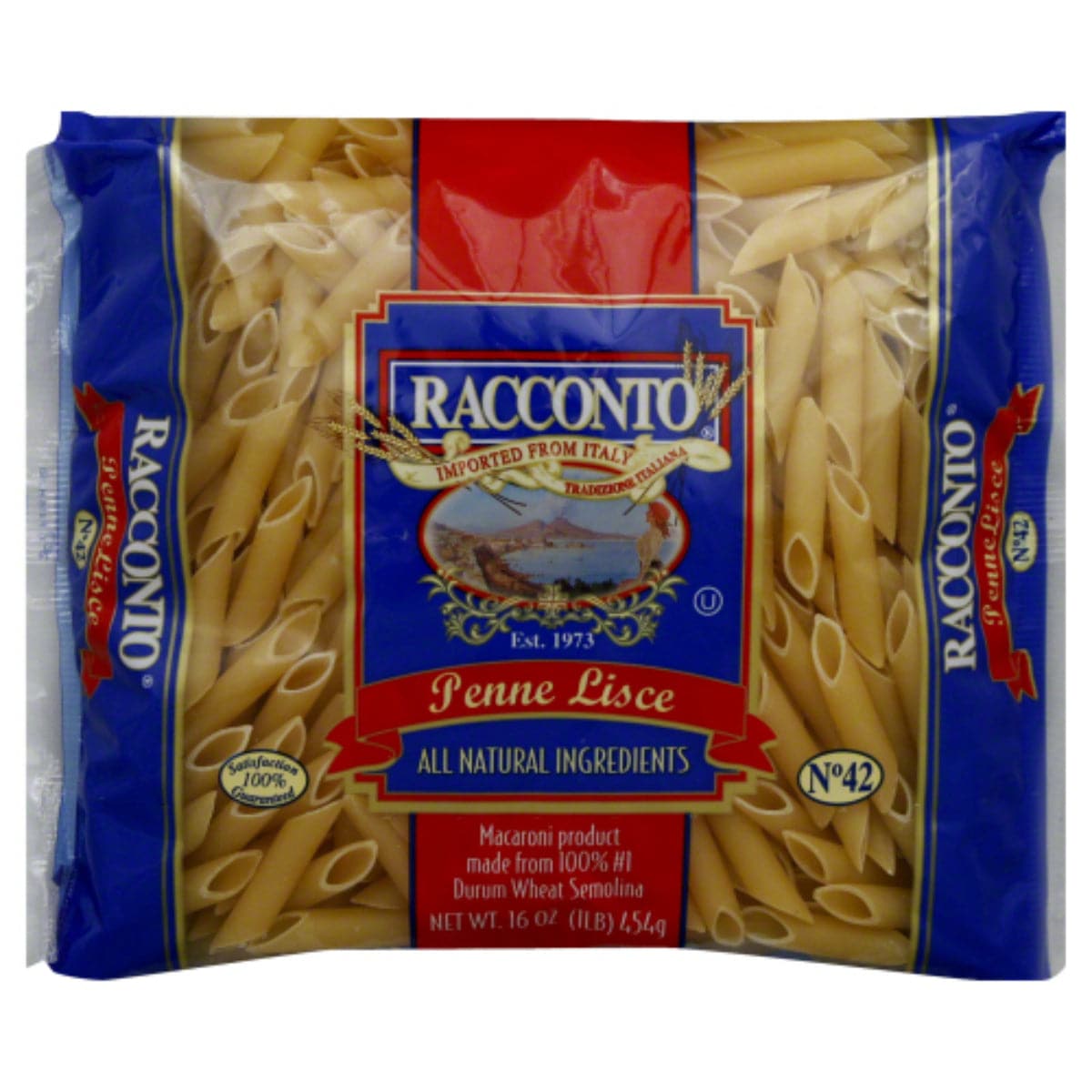 Racconto – Pasta Penne Lisce 16 OZ – Packung mit 20 Stück