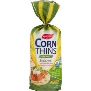 Real Foods organische Maisdünnen – Sesam – 5,3 Unzen