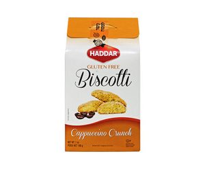 Haddar glutenfrei biscotti cappuccino crunch, 7 oz.
