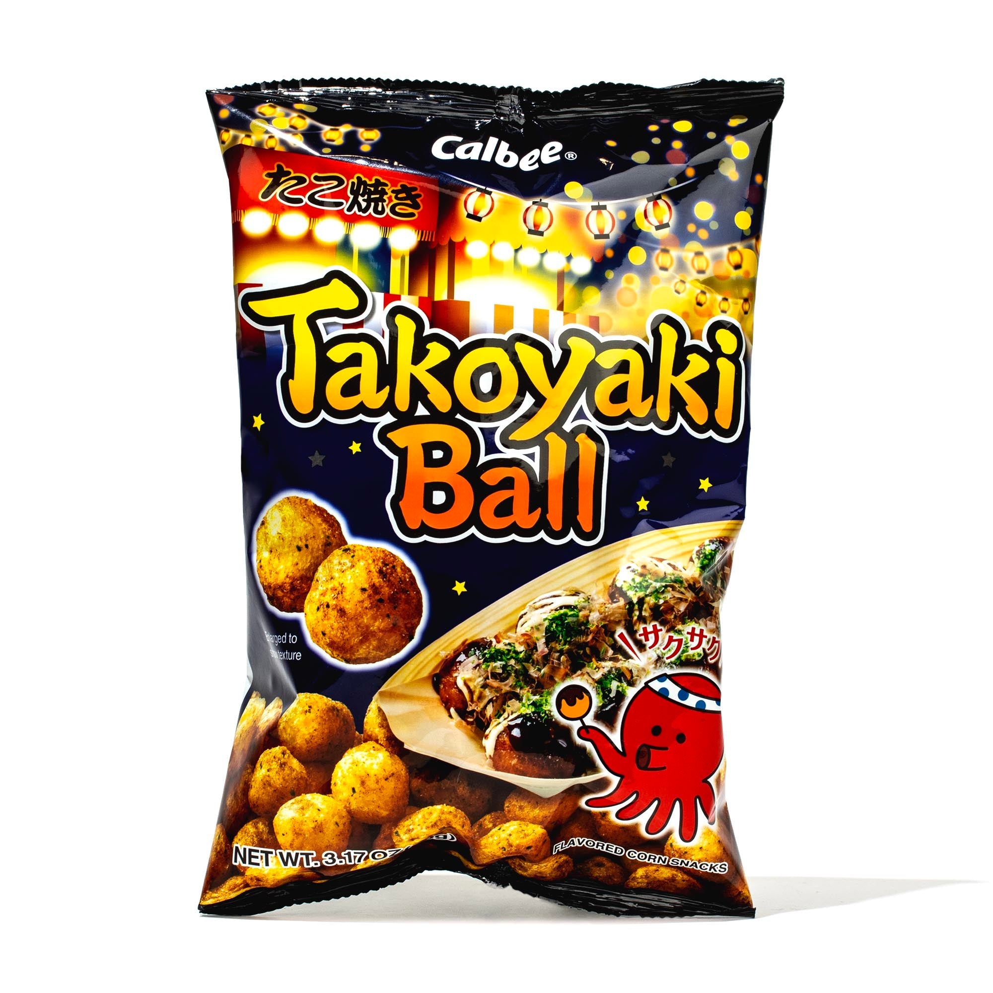 Calbee Takoyaki Ball Mais Puffs