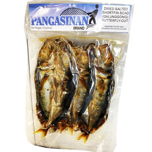 Pangasinan – Getrocknete gesalzene Shortfin Scad (Galunggong) – Butterfly Cut – 8 OZ