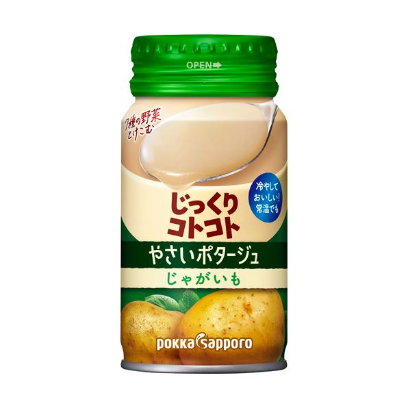 Pokka Sapporo, Jikkuri Kotokoto, Yasai Potage, Kartoffel-Kartoffelsuppe, 170g in Alu Dose