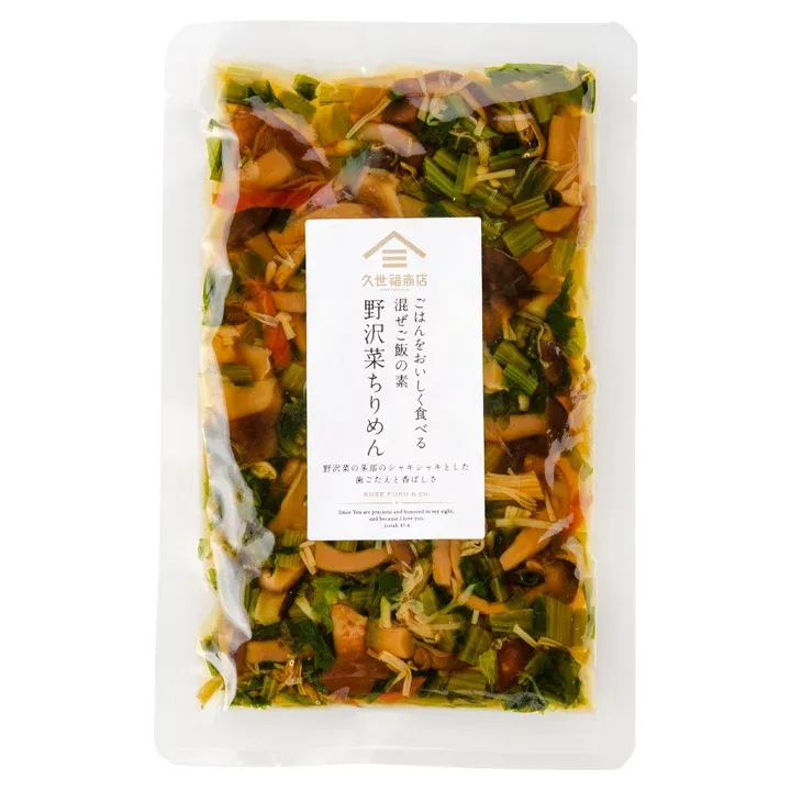 Kuzefukushouten, Nozawana Chirimen, Gekochte Mischung für gekochten Reis, 110g