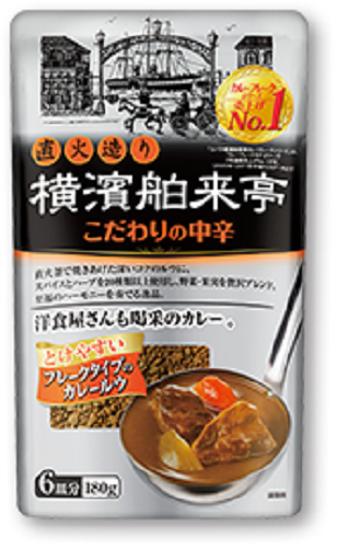 Ebara, Curryflocke, “Yokohama Hakuraitei” 180g, für 6 Portionen, Mittel scharf