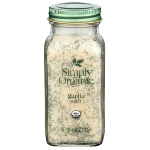 Simply Organic – Gewürz Knoblauch Salzflasche, 4,7 Unzen – Packung mit 1