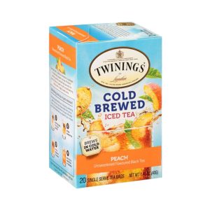 Twinings Pfirsich kaltes Gebräu Eisteebeutel, 1,41 Unzen