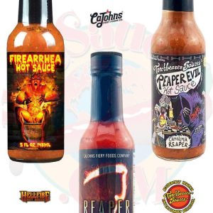 Reaper Evil Firearrhea scharfe Saucen Geschenk-Set, 3/ . – 5oz