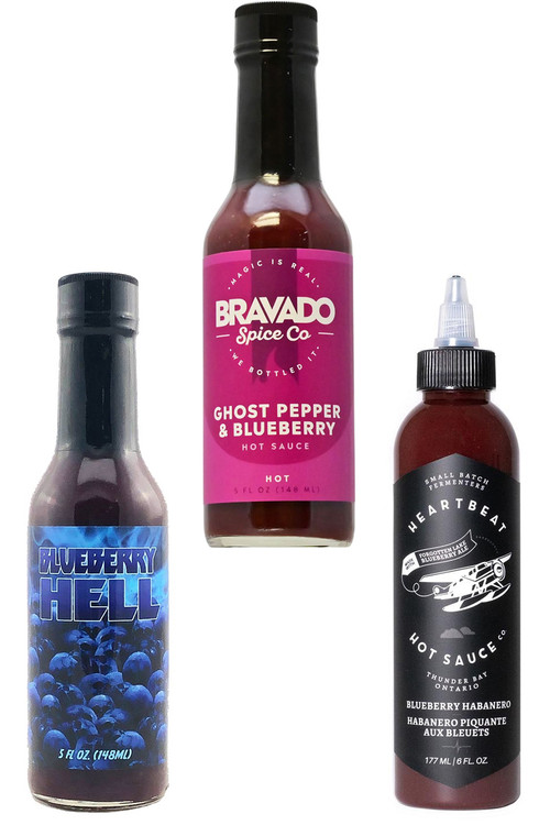 Best of Heidelbeere Chilisaucen Geschenkset, 2/5oz, 1/6oz