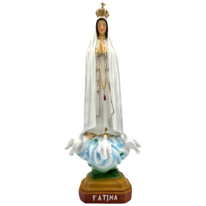 Fatima religiöse Statue Figur a – philippinische Kunsthandwerk – 18 Zoll x 4 Zoll