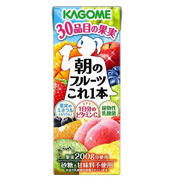 Kagome, Yasai Ichiniti Kore Ippon, Gemüsemischsaft 100%, 200ml
