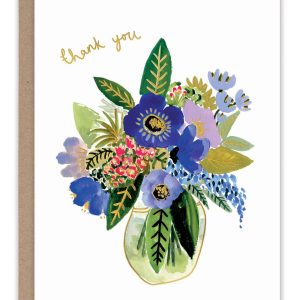 biely & shoaf – Vase der Blumen danke Karte