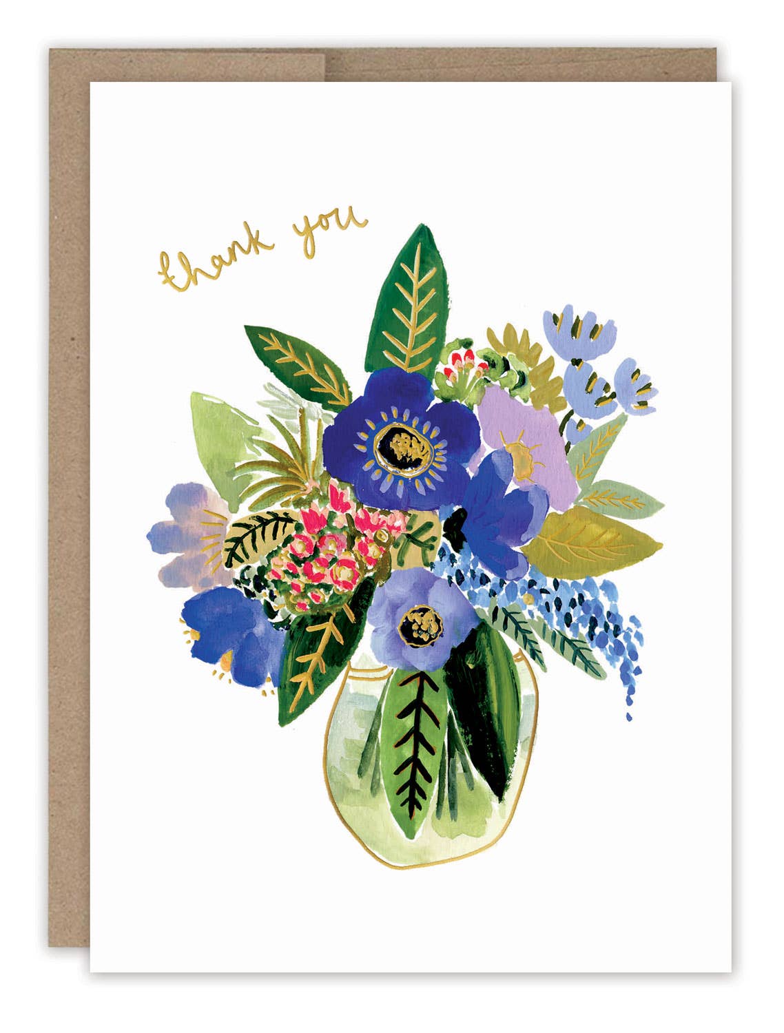 Biely & Shoaf Vase von Blumen Dankeskarte
