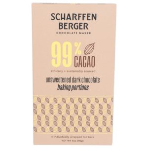 Scharffen Berger – 99% Cacao ungesüßte dunkle Schokolade backen Teil
