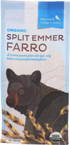 Bluebird – Bio Split Emmer Farro, 16 oz