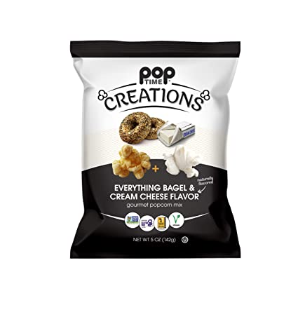 Poptime Creations – Alles Bagel Frischkäse Popcorn, 5 Oz – Packung