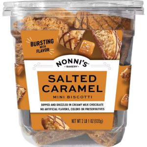 Nonni’s gesalzen Karamell Mini Biscotti, 33 Unzen.