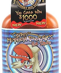 Crazy Mother Pucker’s Groovy Knoblauch scharfe Sauce, 6,5 Unzen.