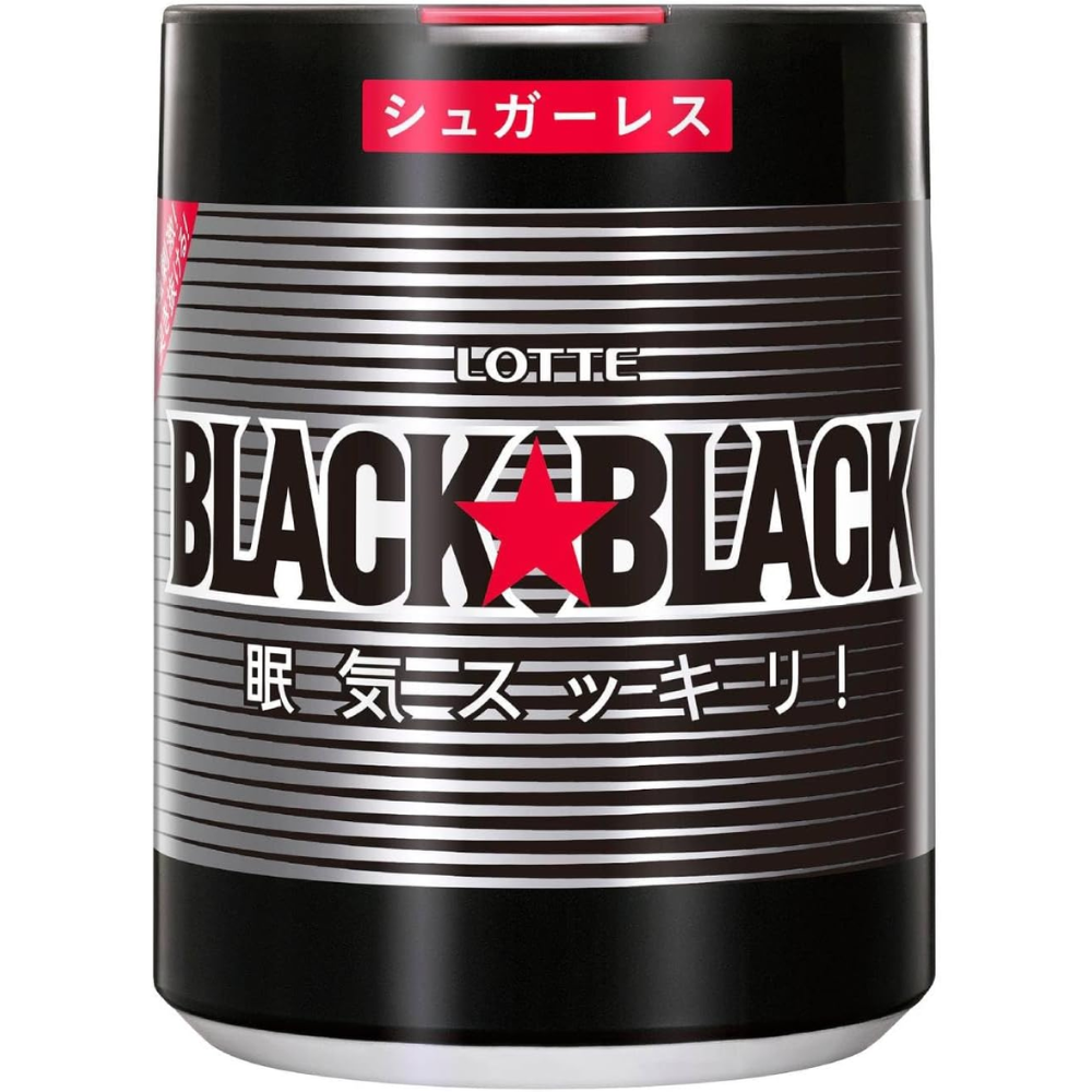 Lotte Schwarzer schwarzer Kaugummi Extra Große Tablets 133g – Hergestellt in Japan – Tokyo Sakura Mall