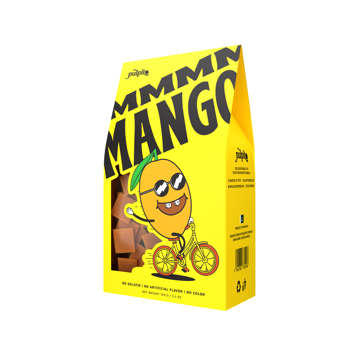 Pulpito MMM Mango Frucht Bites Box – 12 Boxen x 150g Fall