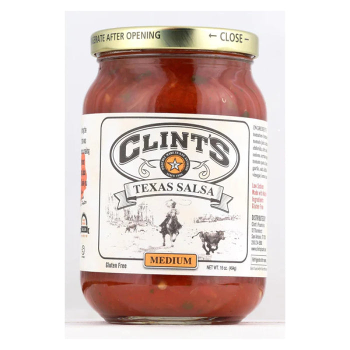 Clints – Texas mittel Salsa, 16 Oz (6er Packung)