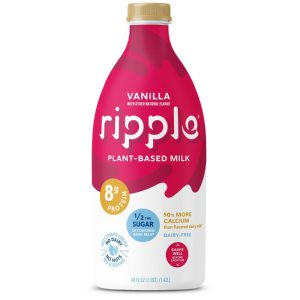 Ripple Milchfreie Vanillemilch, 48 Liter Packung mit 6 Stück
