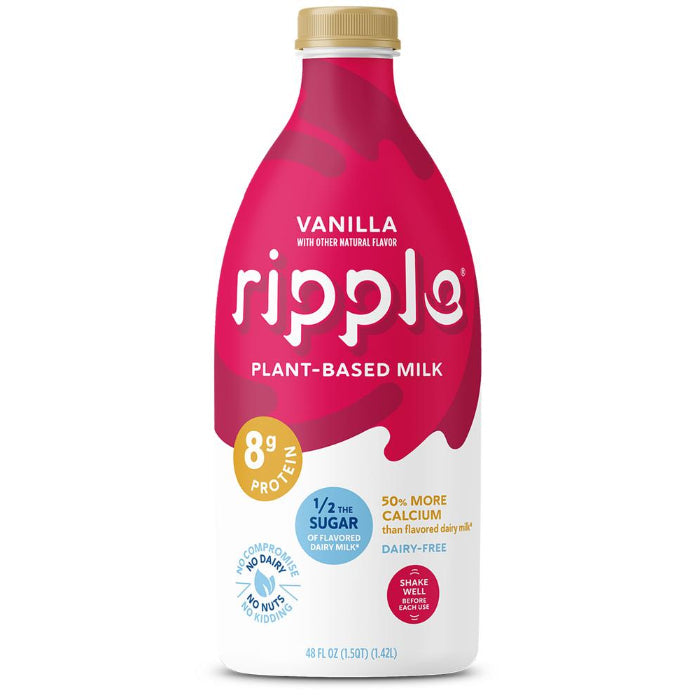 Ripple – Milchfreie Vanillemilch, 48 Fl Oz – Packung mit 6 Stück