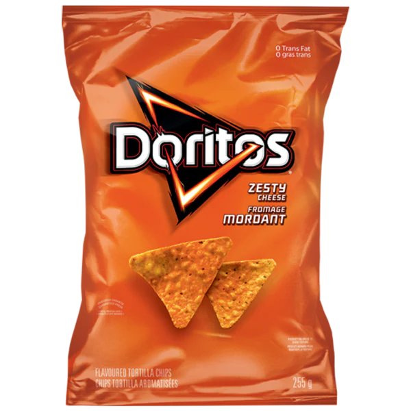 Doritos Zesty Nacho Käse 66g Kanada (Fall von 12)