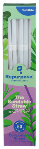 Wiederverwendbare Strohhalme Compostble 50 Ea – Packung mit 20