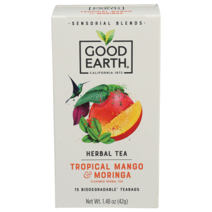 Good Earth Sensorischer Moringa Mango Tee, 15 Beutel – 5er Packung