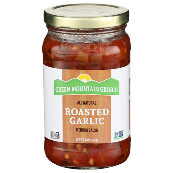 Grün MOUNTAIN – GRINGO SALSA FIRE RSTD Knoblauch 16 OZ – Packung mit 6 Stück