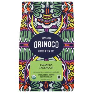 Orinoco Kaffee & Tee – Sumatran Vollbohne Kaffee, 12 Unzen Packung mit 6
