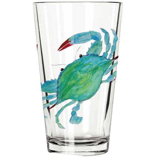 Pub Glass – Clawdia Crab – B McVan Designs