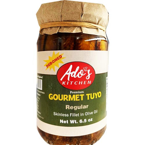 Ado's Kitchen – Premium Gourmet Tuyo – Entbeint – Regular – Hautloses Filet in Olivenöl – 200 G