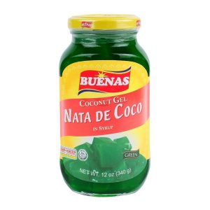 Buenas Kokosnuss Gel Nata De Coco in Sirup (grün)