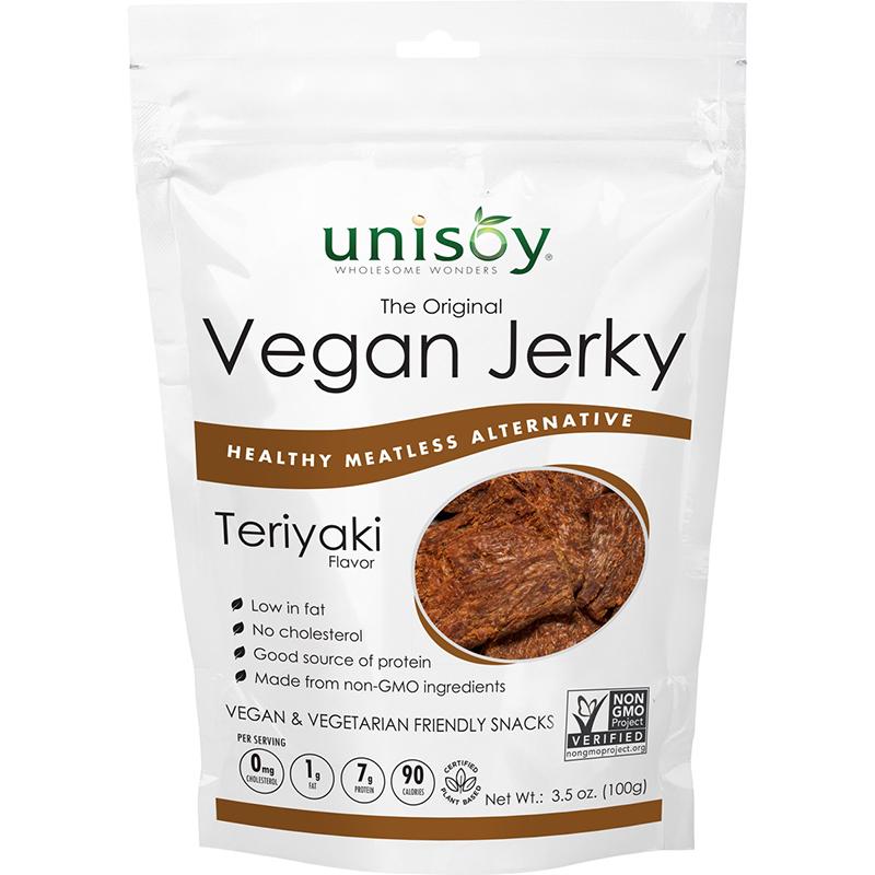 Unisoy – Veganer Teriyaki Jerky, 3,5 Unzen
