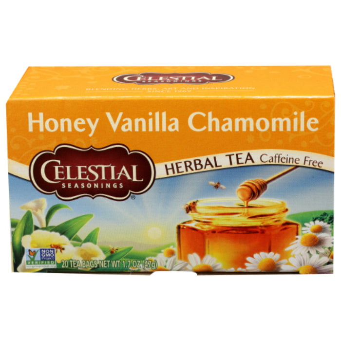 Celestial Seasonings Kräutertee Honig Vanille Kamille, 20 Beutel – P