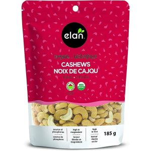 Elan – Cashews roh 6,5 Unzen – Packung mit 8 Stück