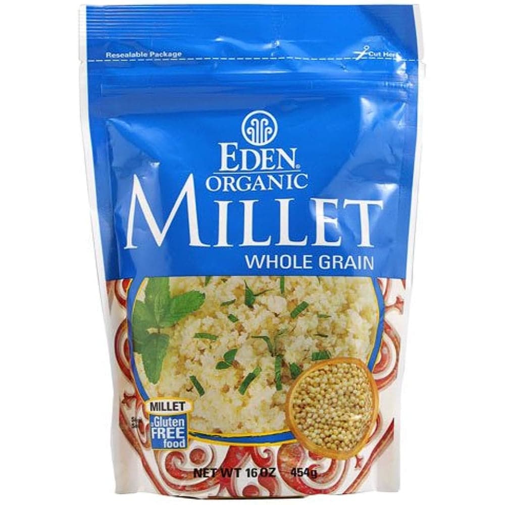 Eden Foods Bio Vollkorn Hirse 16 OZ – Packung mit 12