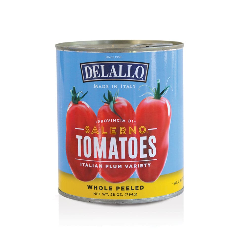 Delallo Salerno Italienische Pflaumentomaten geschält, 28 oz