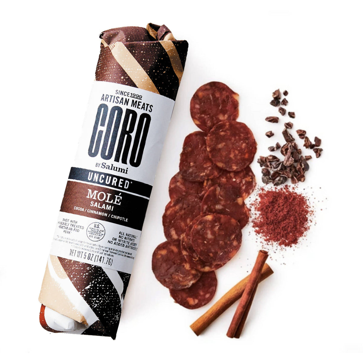 Unbehandelte Molé Salami Piccolo – 6 x 5 oz