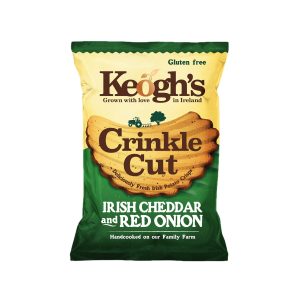 Keogh’s Irish Cheddar & rote Zwiebeln, geschnittene Chips (Irland)