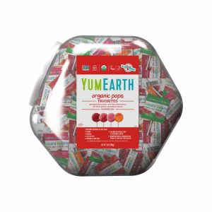 YumEarth – Organische sortierte Aromen Lollipop Counter Bin, 30oz