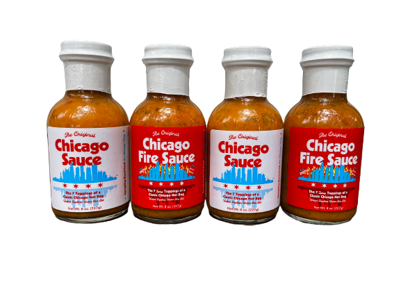Chicago Sauce & Chicago Fire Sauce Flaschen