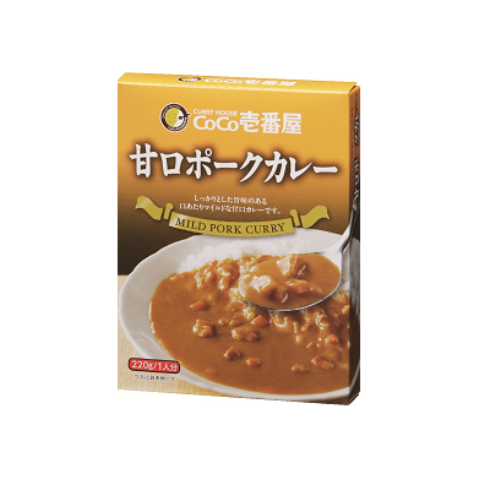 Coco Ichibanya, Retort verpackt Curry, mildes Schweinefleisch
