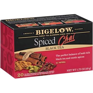 Bigelow Chai Spiced Tee, 20 Beutel, 1,73 Unzen Packung mit 6