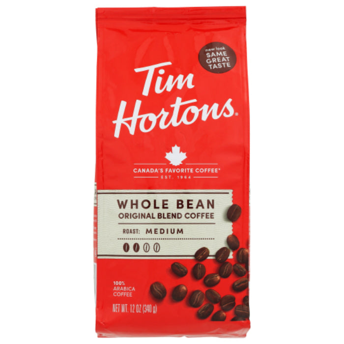 Tim Hortons – Ganze Bohnen 100% Arabica Kaffee, 12 Unzen – Packung mit 6