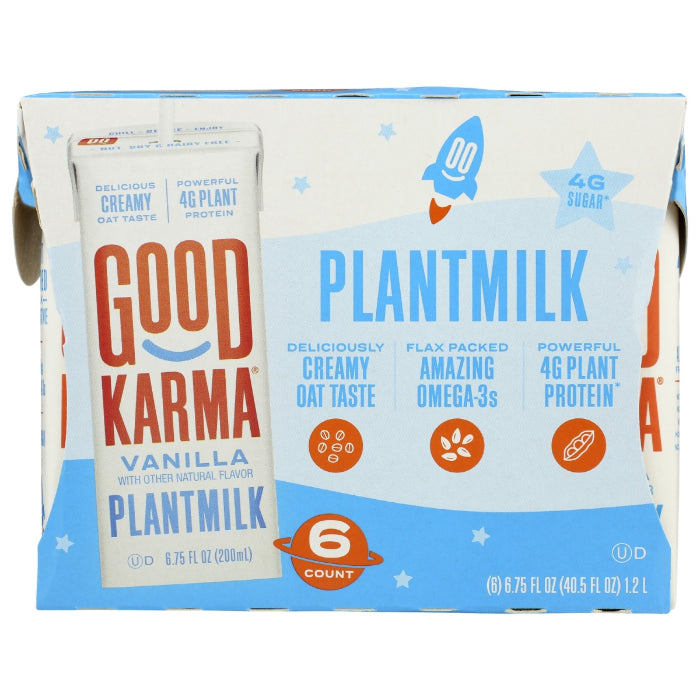 Gute Karma – Milch pflanzliche Vanille 6 Packung, 40.05 Floz (3er Packung)